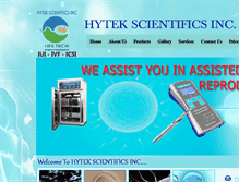 Tablet Screenshot of hytekivf.com